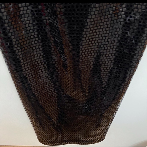 LORI Weidner design black maxi dress shinny sleeveless soirée luxury classic 8 - Picture 10 of 16